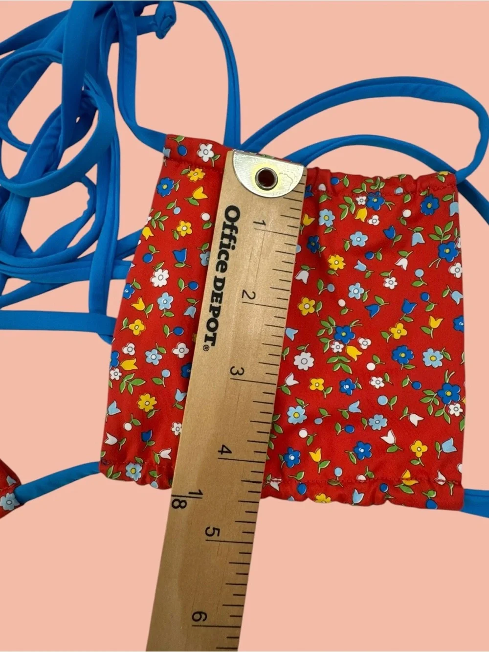 Frankie's Bikinis Red Floral Triangle Bikini florabelle seaside farm